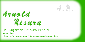arnold misura business card